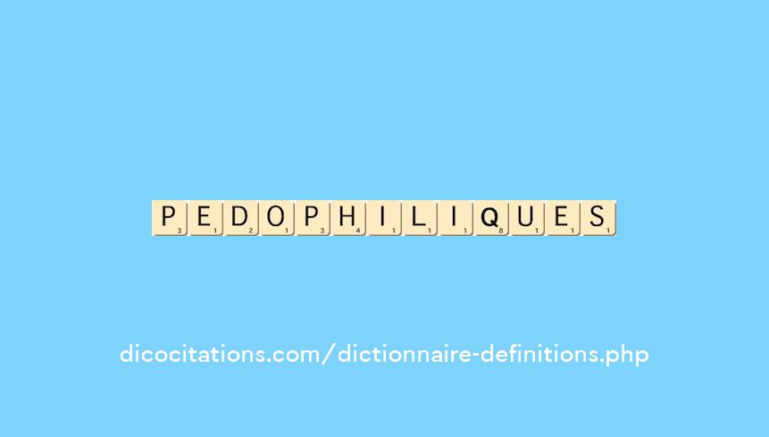 pedophiliques