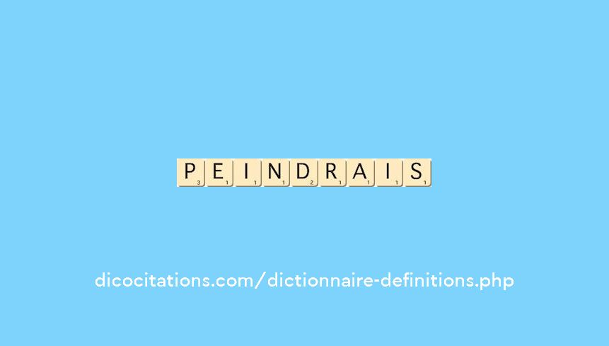 peindrais peindrais