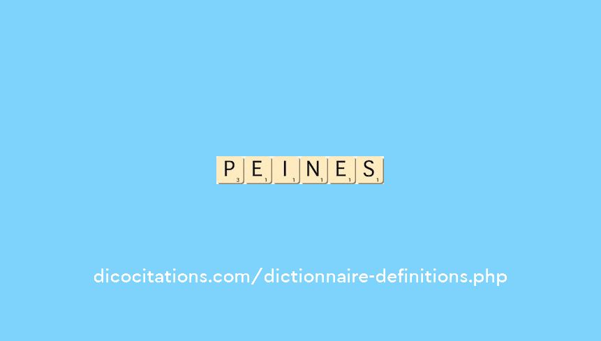peines