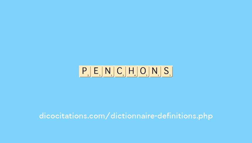 penchons penchons