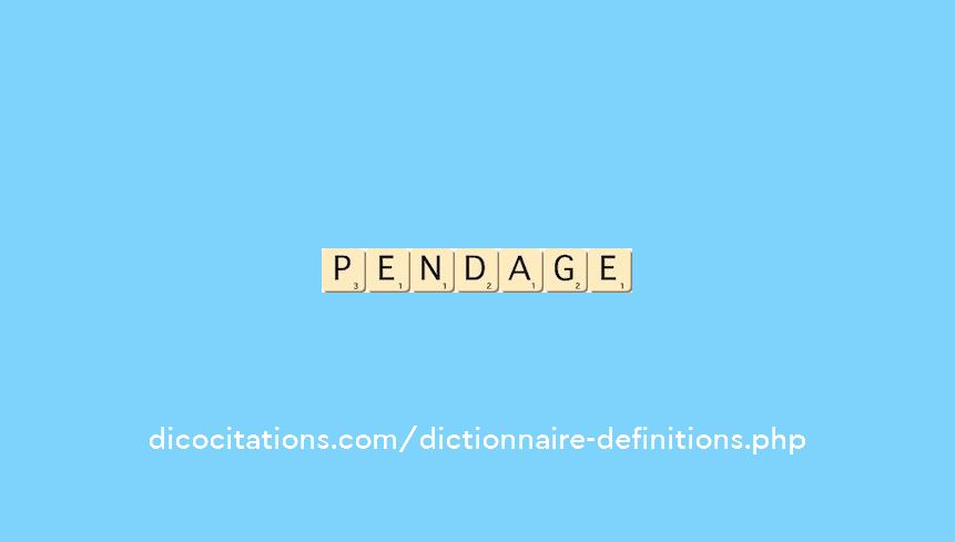pendage