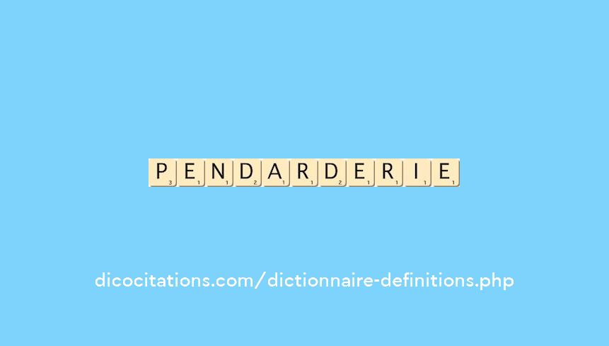 pendarderie