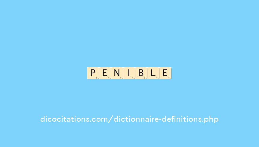 penible penible
