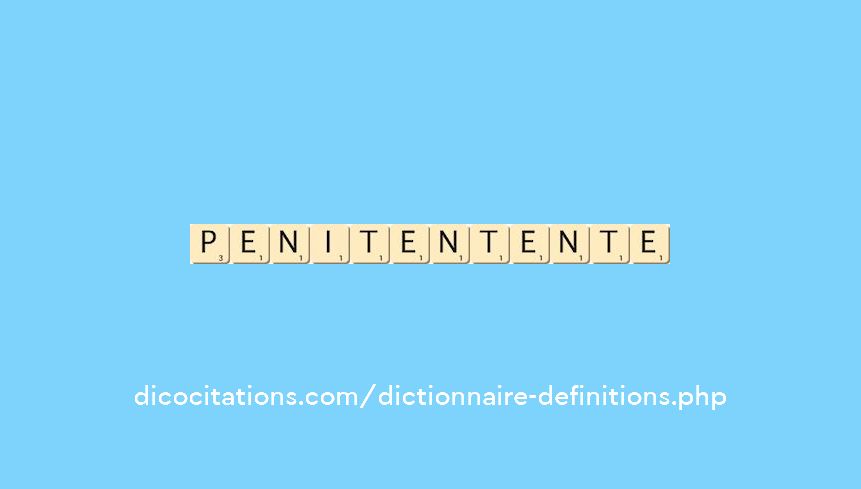 penitent--ente