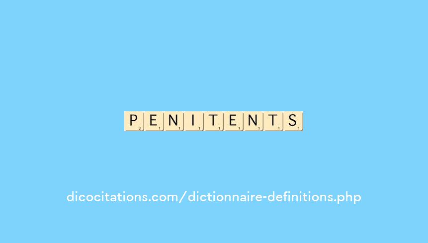 penitents penitents