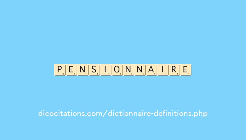 pensionnaire