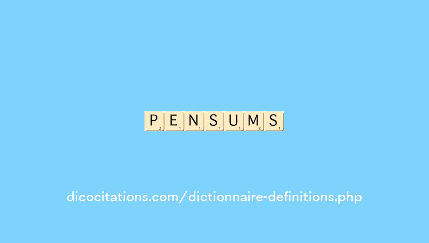 pensums pensums