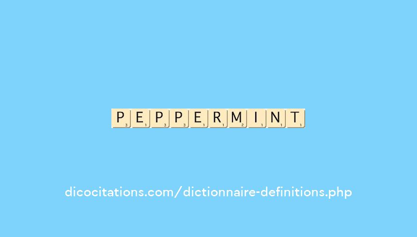 peppermint peppermint