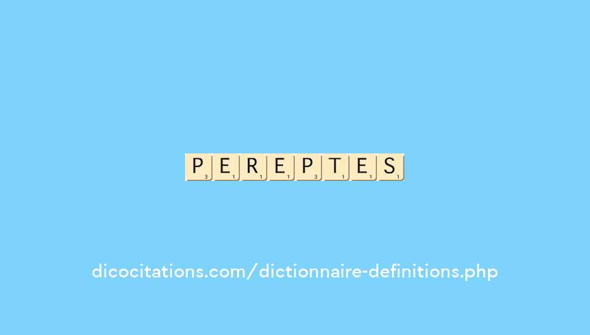 perceptibles perceptibles