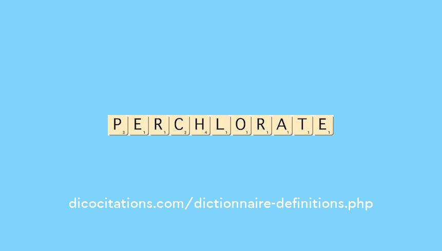 perchlorate perchlorate