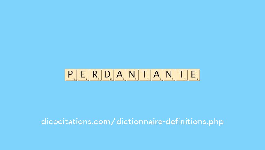 perdant--ante