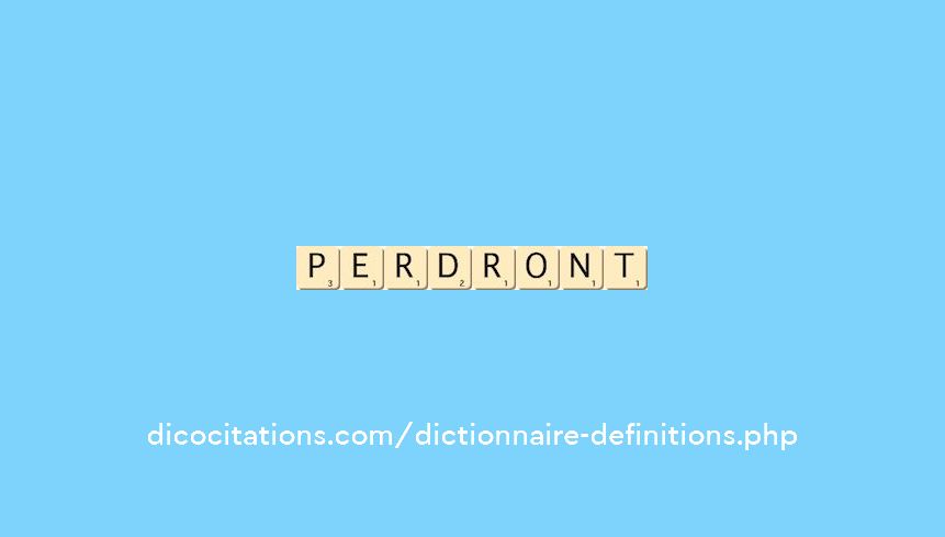 perdront perdront