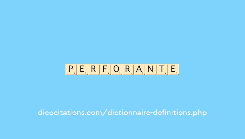 perforante perforante