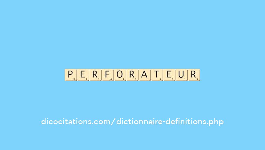 perforateur
