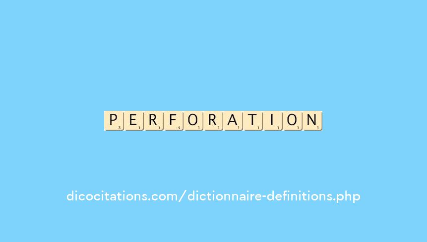 perforation