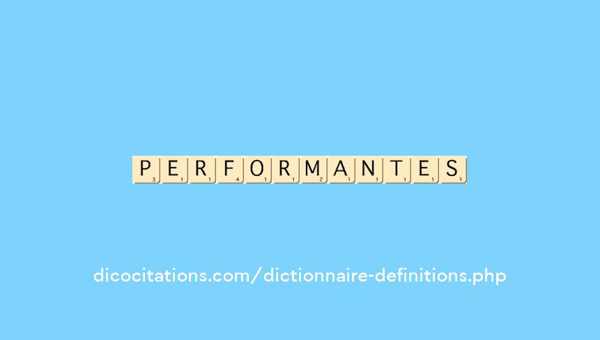 performantes performantes
