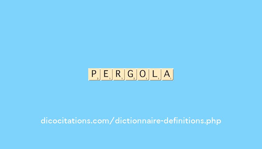 pergola