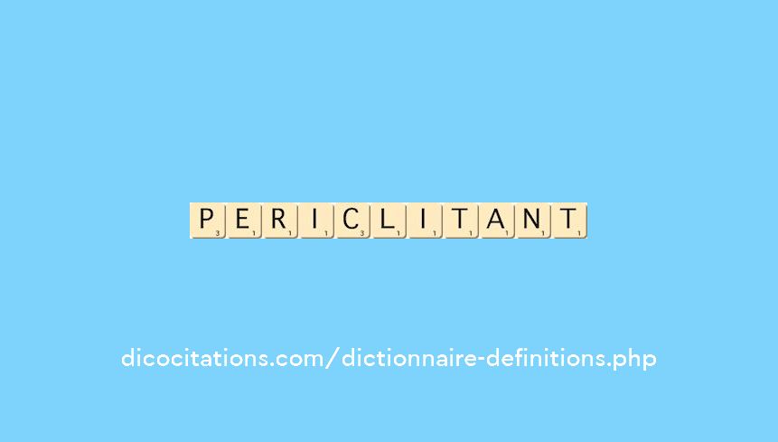 periclitant periclitant