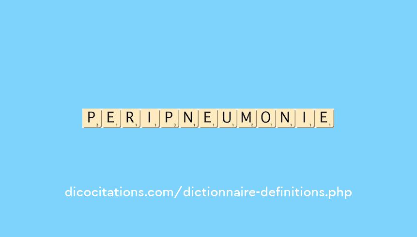 peripneumonie