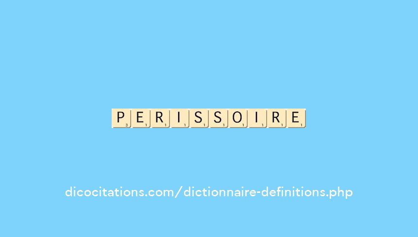 perissoire perissoire