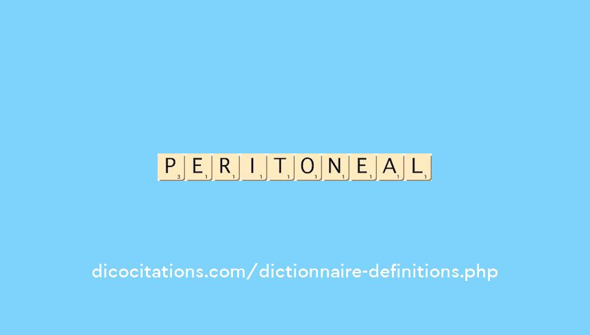 peritoneal peritoneal