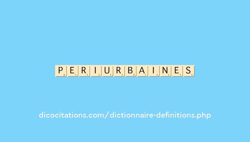 periurbaines periurbaines
