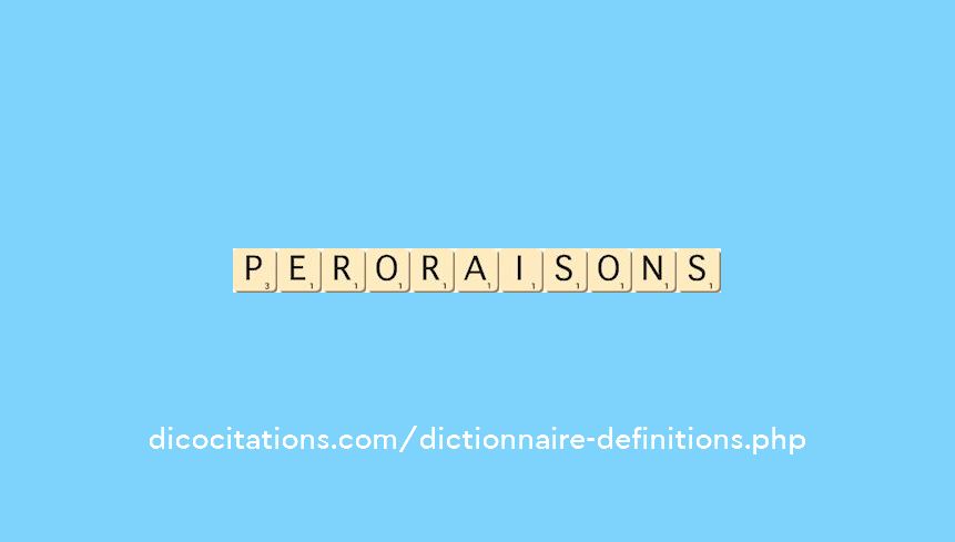 peroraisons peroraisons