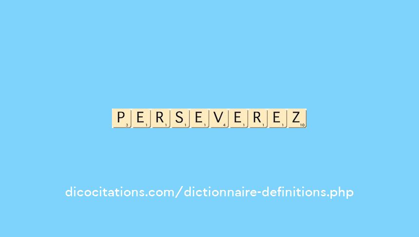 perseverez