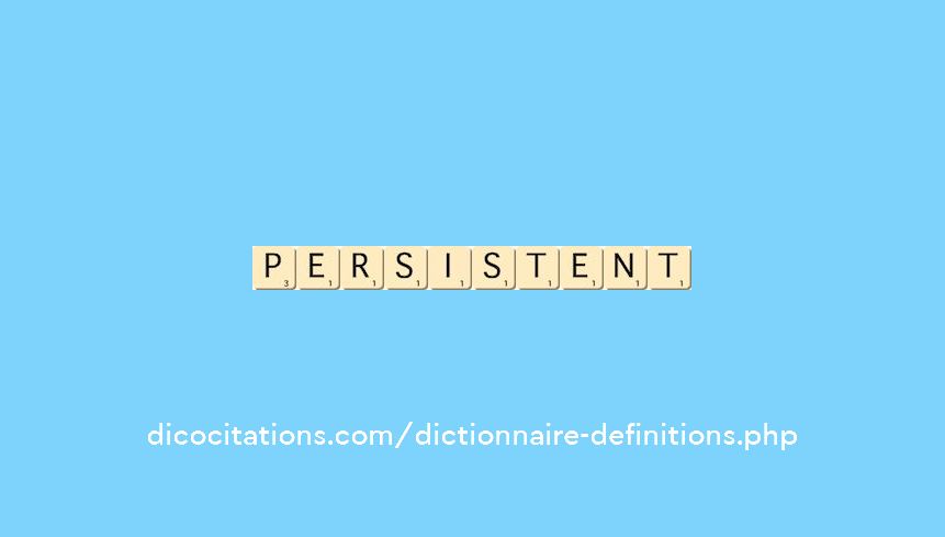 persistent persistent