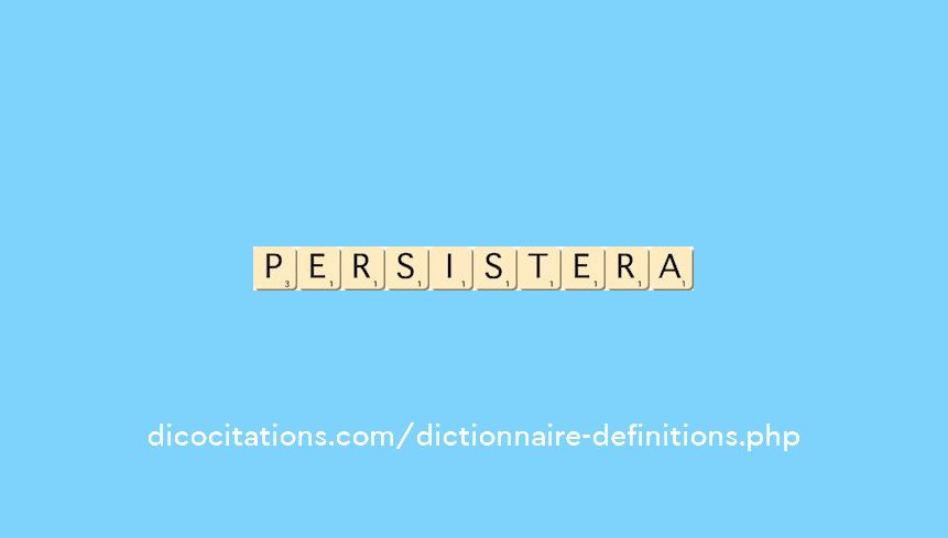 persistera persistera