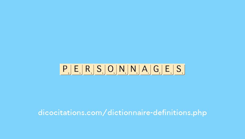 personnages personnages