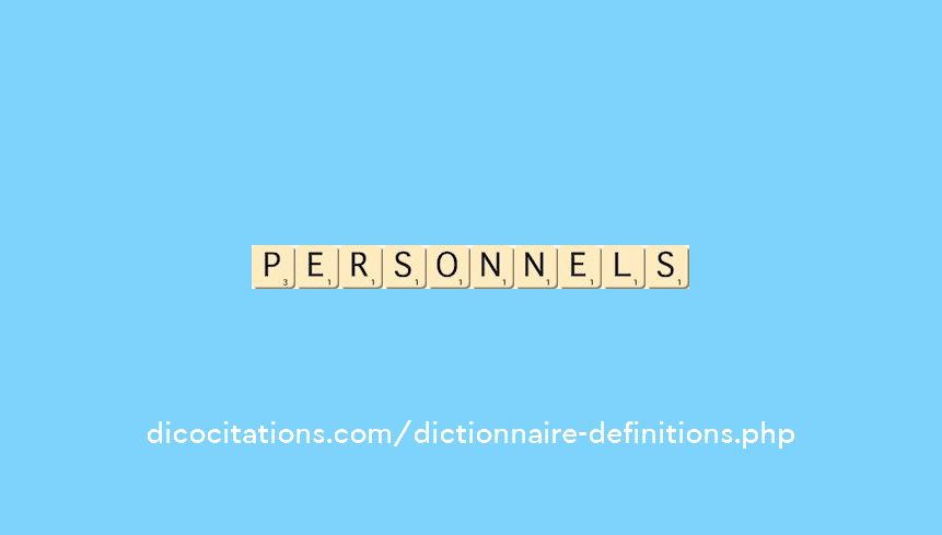 personnels personnels