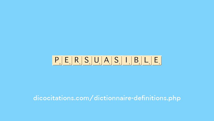 persuasible