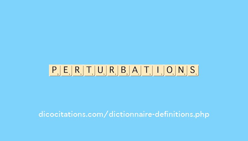 perturbations