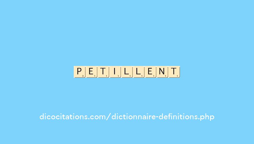 petillent petillent