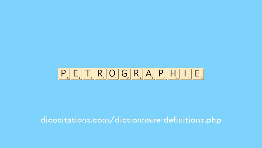 petrographie