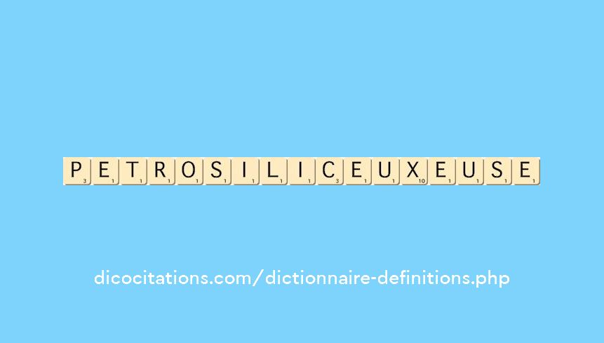 petrosiliceux--euse