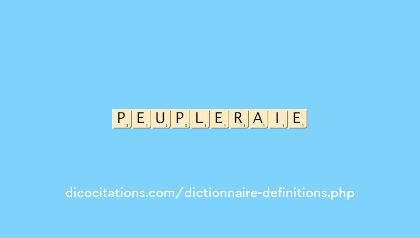 peupleraie peupleraie