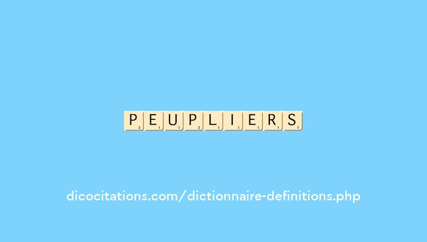 peupliers