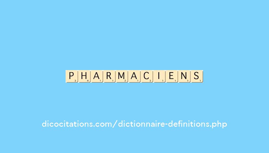 pharmaciens pharmaciens