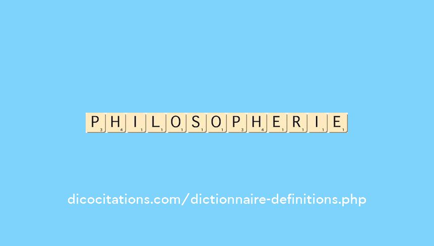 philosopherie