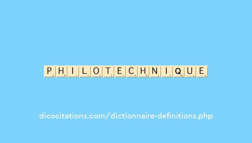 philotechnique philotechnique