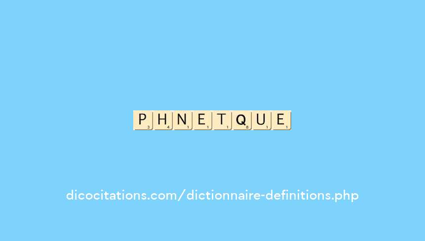 phonetique