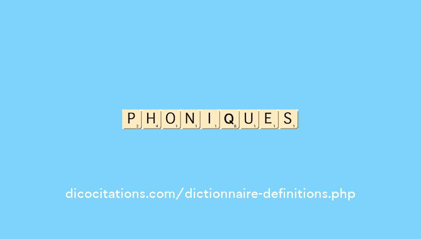 phoniques phoniques