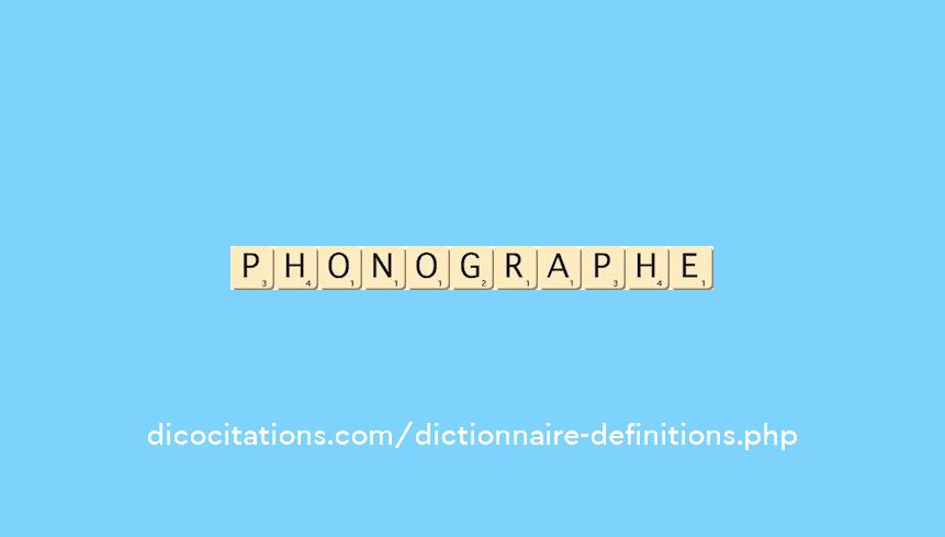 phonographe phonographe