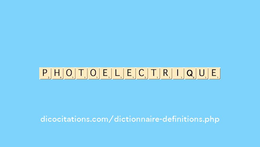 photo-electrique photo-electrique