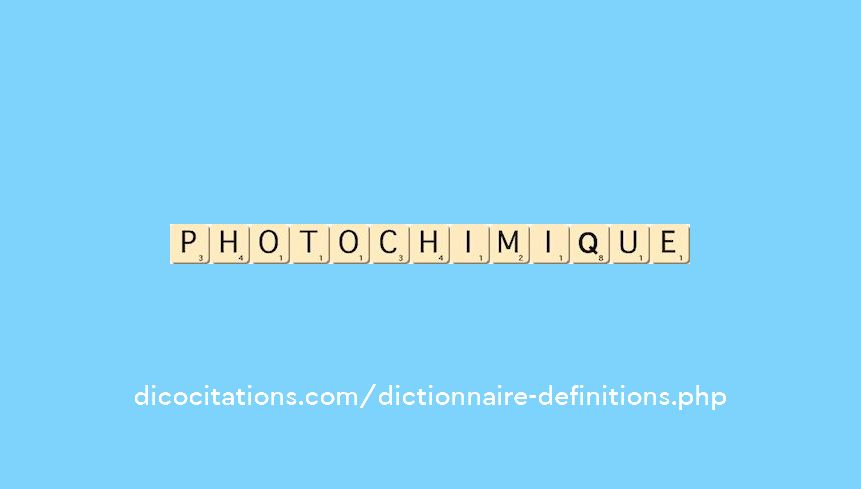 photochimique photochimique