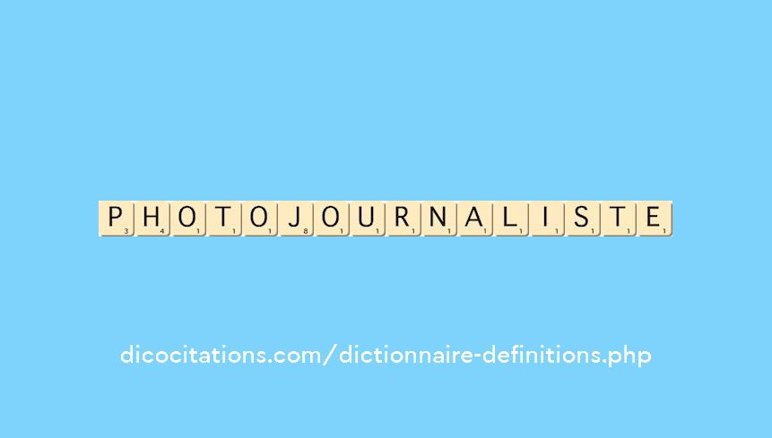photojournaliste