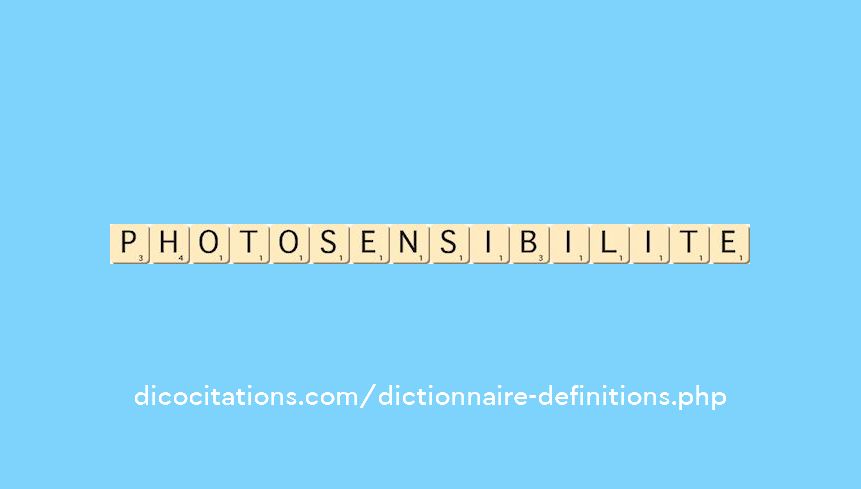 photosensibilite