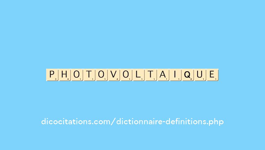photovoltaique